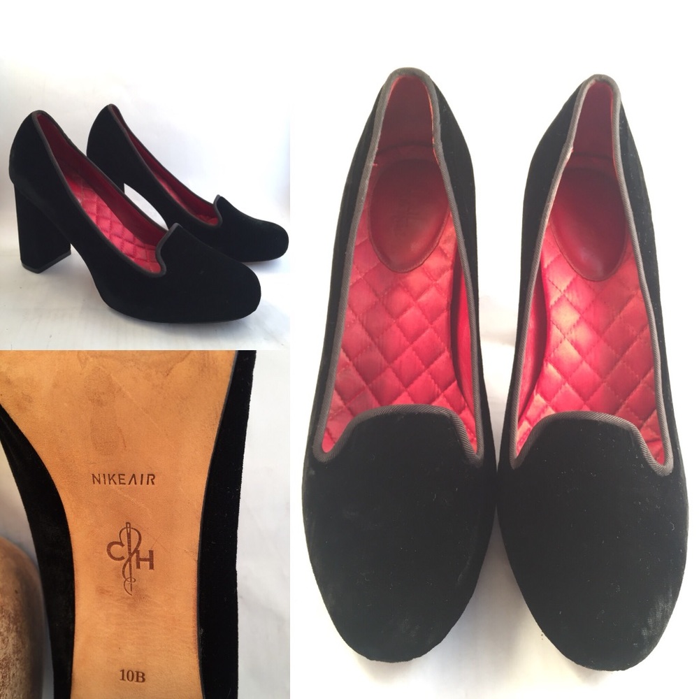 Cole Haan Air Morgan Black Velvet Pumps 10 B - Picture 1 of 8